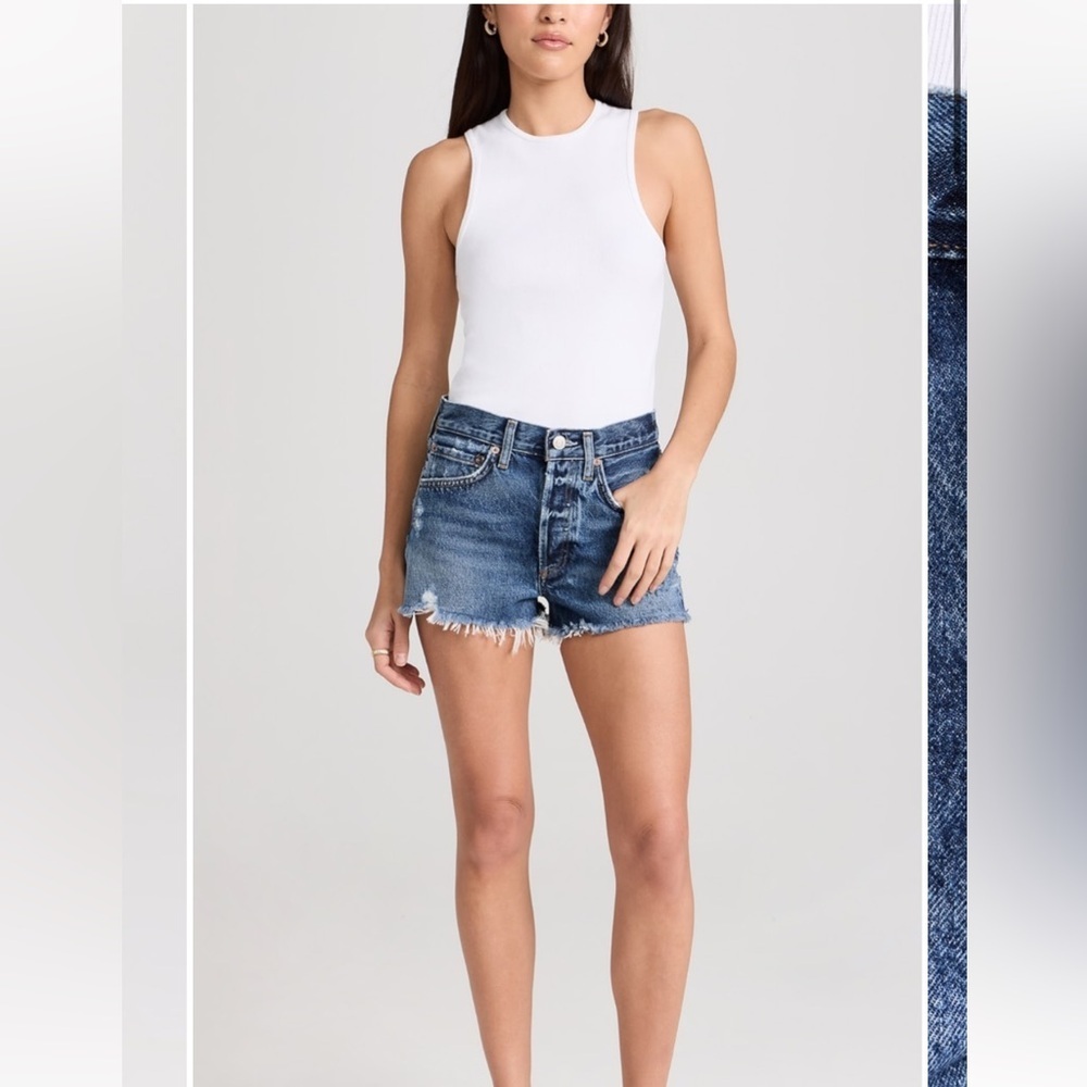 NWT AGOLDE Parker Vintage Cut Off Shorts